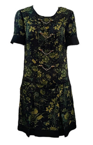  Gucci 2000s Floral Silk Mini Dress with Bamboo Hardware FRONT 1 of 6
