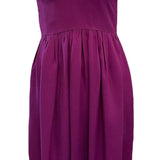 Halston 70s  Purple Linen Dress FRONT 1 of 4