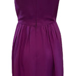 Halston 70s  Purple Linen Dress BACK 2 of 4