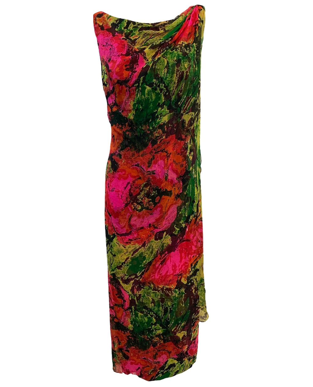 Long scarf LOUIS VUITTON cotton pastel colors - VALOIS VINTAGE PARIS