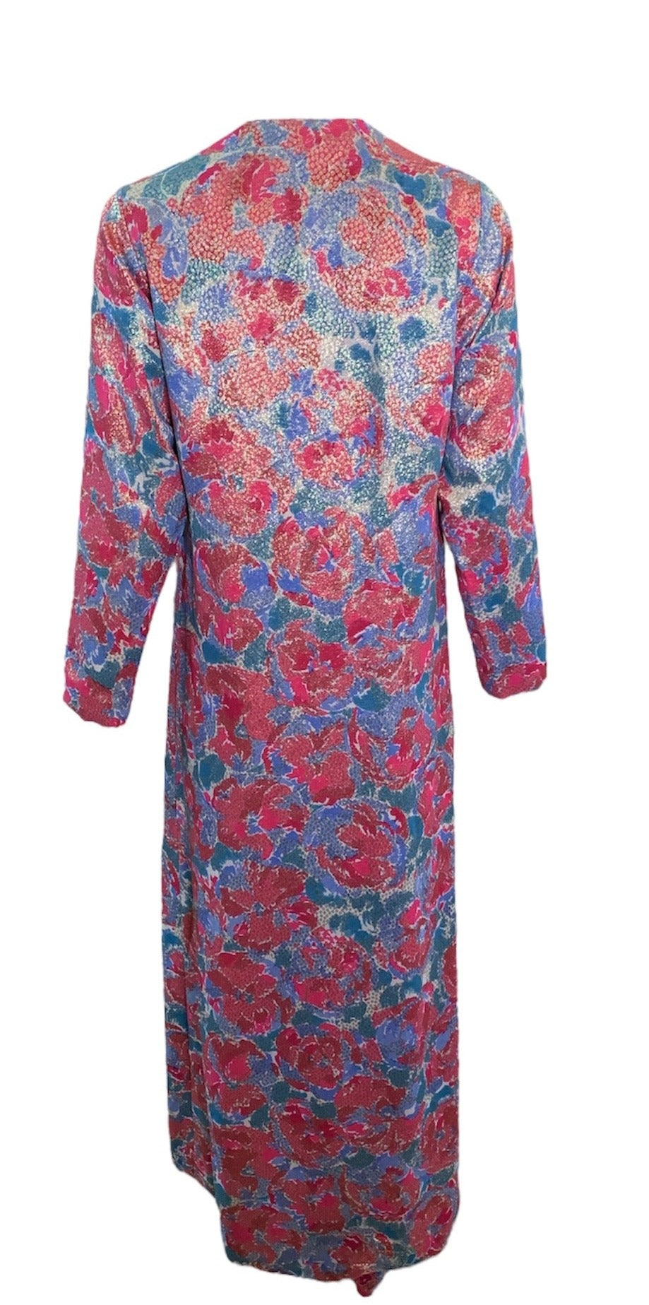 Norman Norell 60s Floral Lame Pantsuit Ensemble ENSEMBLE BACK 3 of 8