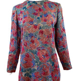 Norman Norell 60s Floral Lame Pantsuit Ensemble TOP 4 of 8