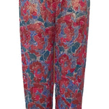 Norman Norell 60s Floral Lame Pantsuit Ensemble PANTS 6 of 8