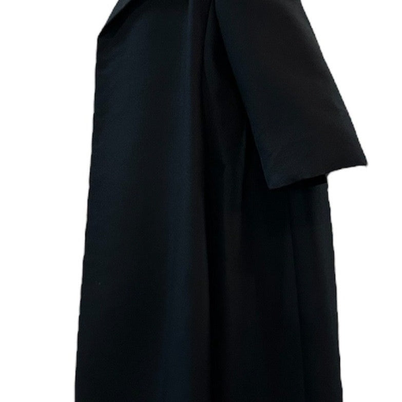 50s Christian Dior New York Original Black Open Front Coat, side