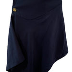 Vivienne Westwood 90s Blue Asymmetrical Wool Skirt FRONT 1 of 5