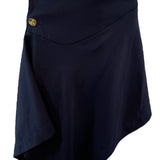 Vivienne Westwood 90s Blue Asymmetrical Wool Skirt FRONT 1 of 5