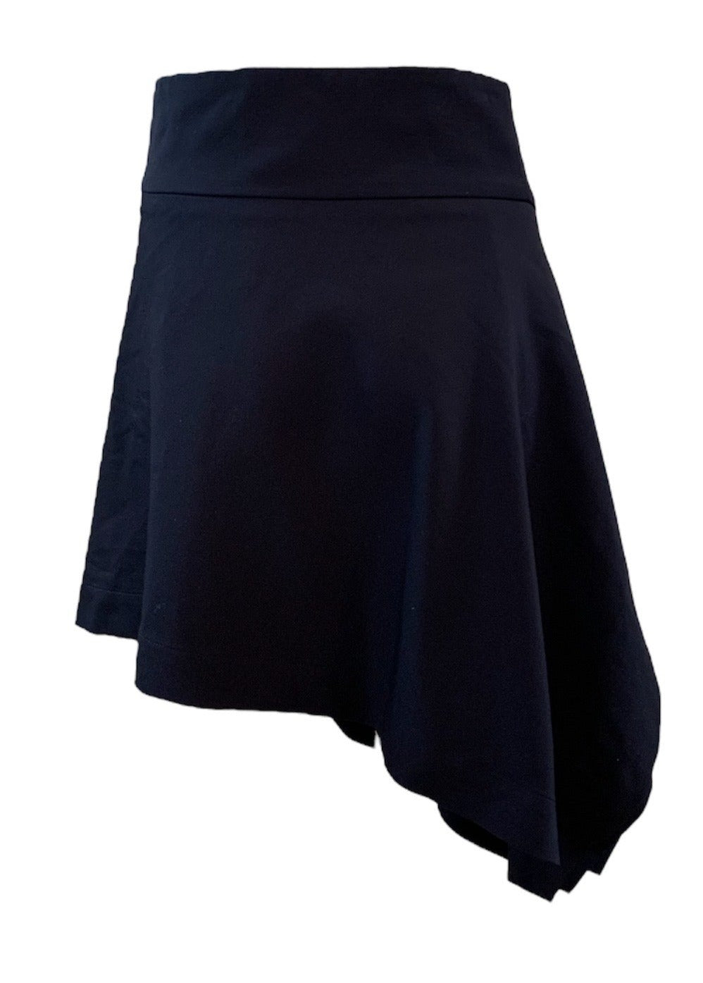 Vivienne Westwood 90s Blue Asymmetrical Wool Skirt BACK 3 of 5