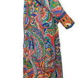 Moschino Couture Repita Juvant 1993 Paisley Hippie Dress SIDE 2 of 7