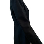 Claude Montana 80s Black Wool  Zip Jacket with Chrome Details SIDE 2 of 6