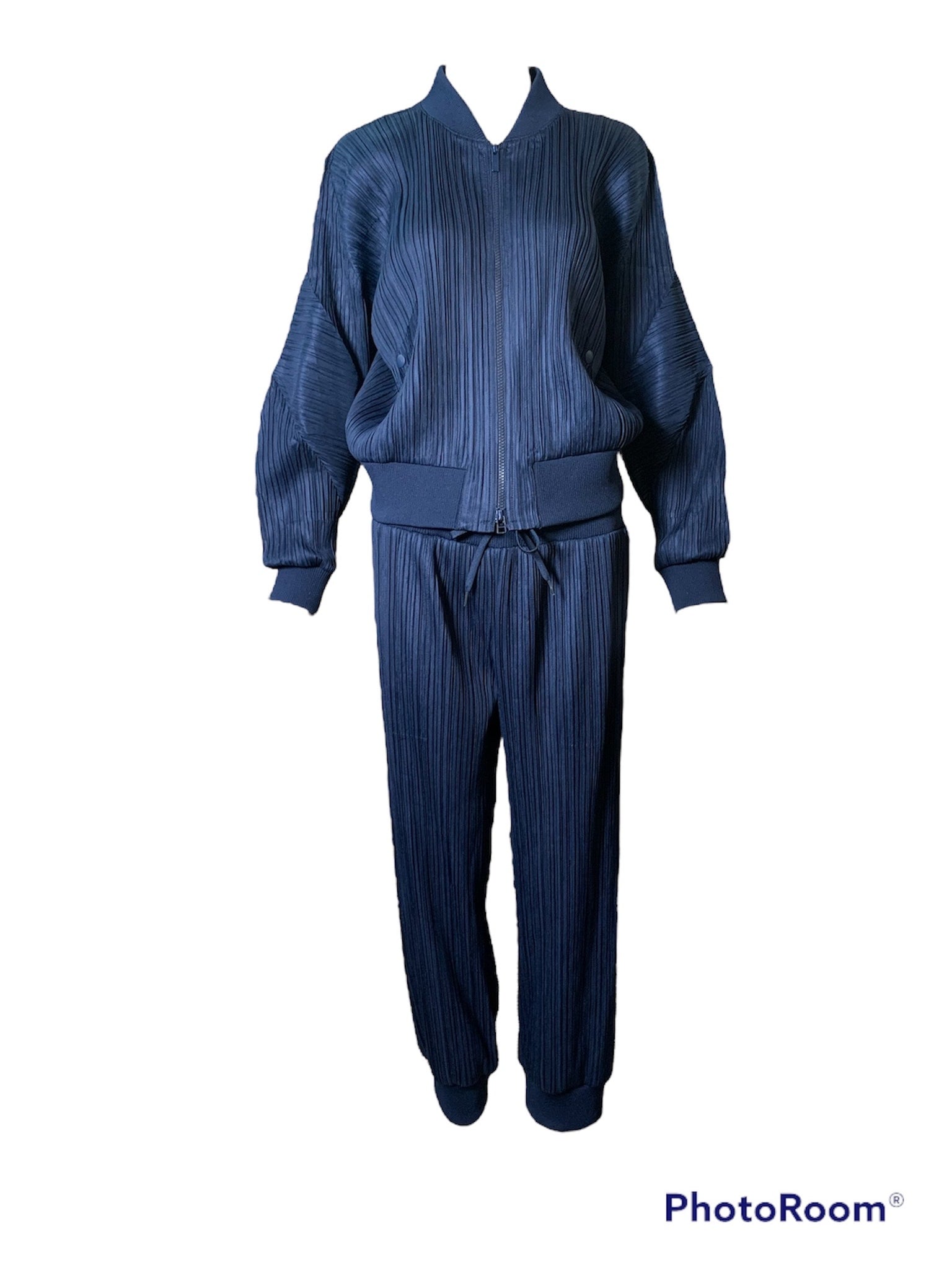 Issey Miyake Blue Pleats Please Track Suit – THE WAY WE WORE