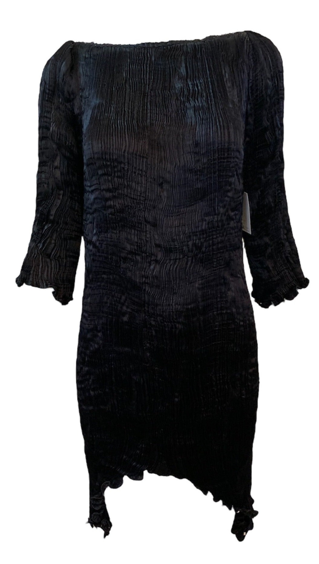 Patricia Lester 80 Black  Fortuny Style Pleated Two Piece Evening Ensemble  TOP 3 of 7