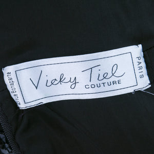 Vintage TIEL 80s Sequin Peek-a-boo Cocktail Dress, label