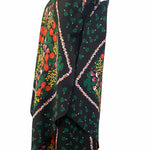 Frank Usher 70s Handkerchief Hem Sun Dress with Scarf SIDE 2 of 7