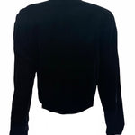Dior 80s Velvet and Leather Beaded Jacket BACK 2 of 4