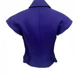 Celine Contemporary Blue Skirt Suit  Ensemble BACK OF JACKET 4 of 5