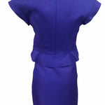 Celine Contemporary Blue Skirt Suit  Ensemble BACK 2 of 5