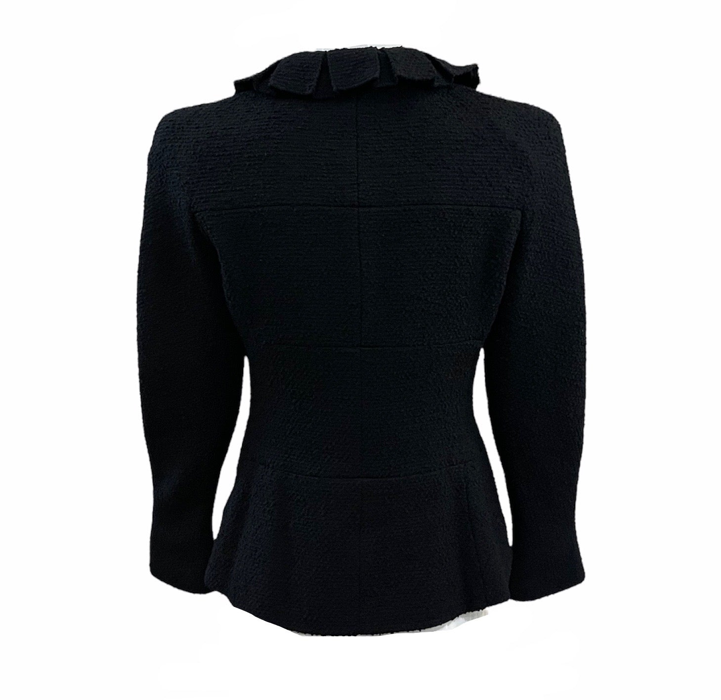 Chanel Contemporary Black Boucle Suit   JACKET BACK 4 of 8
