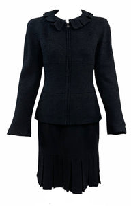 Chanel Contemporary Black Boucle Suit FRONT 1 of 8