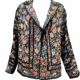 20s Chinese All-Over Multi-Color Hand Embroidered Silk Jacket  FRONT 1 of 5