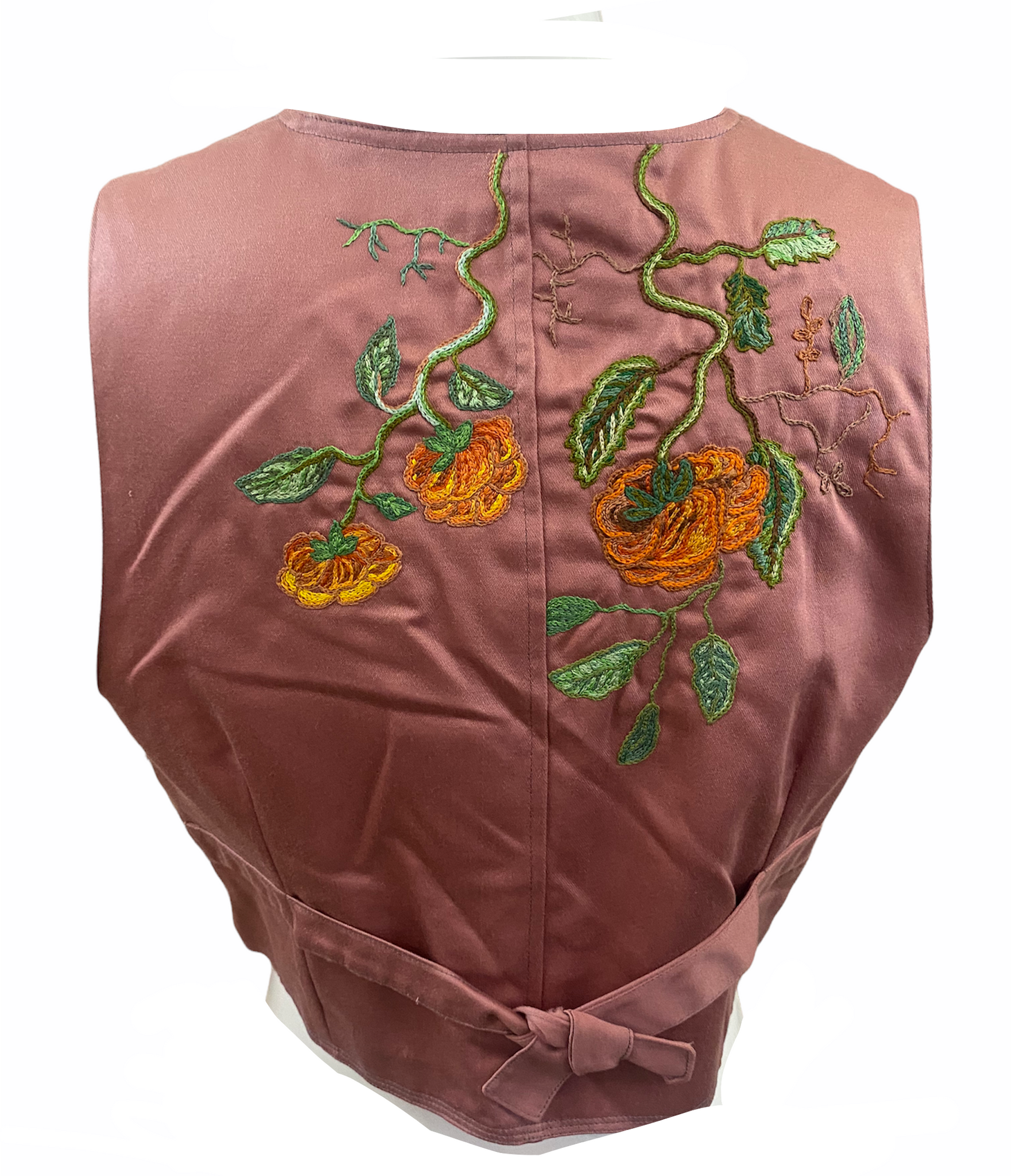 Heather Lumsden Scottish Crazy Quilt Handmade  Vest BACK 2 of 6