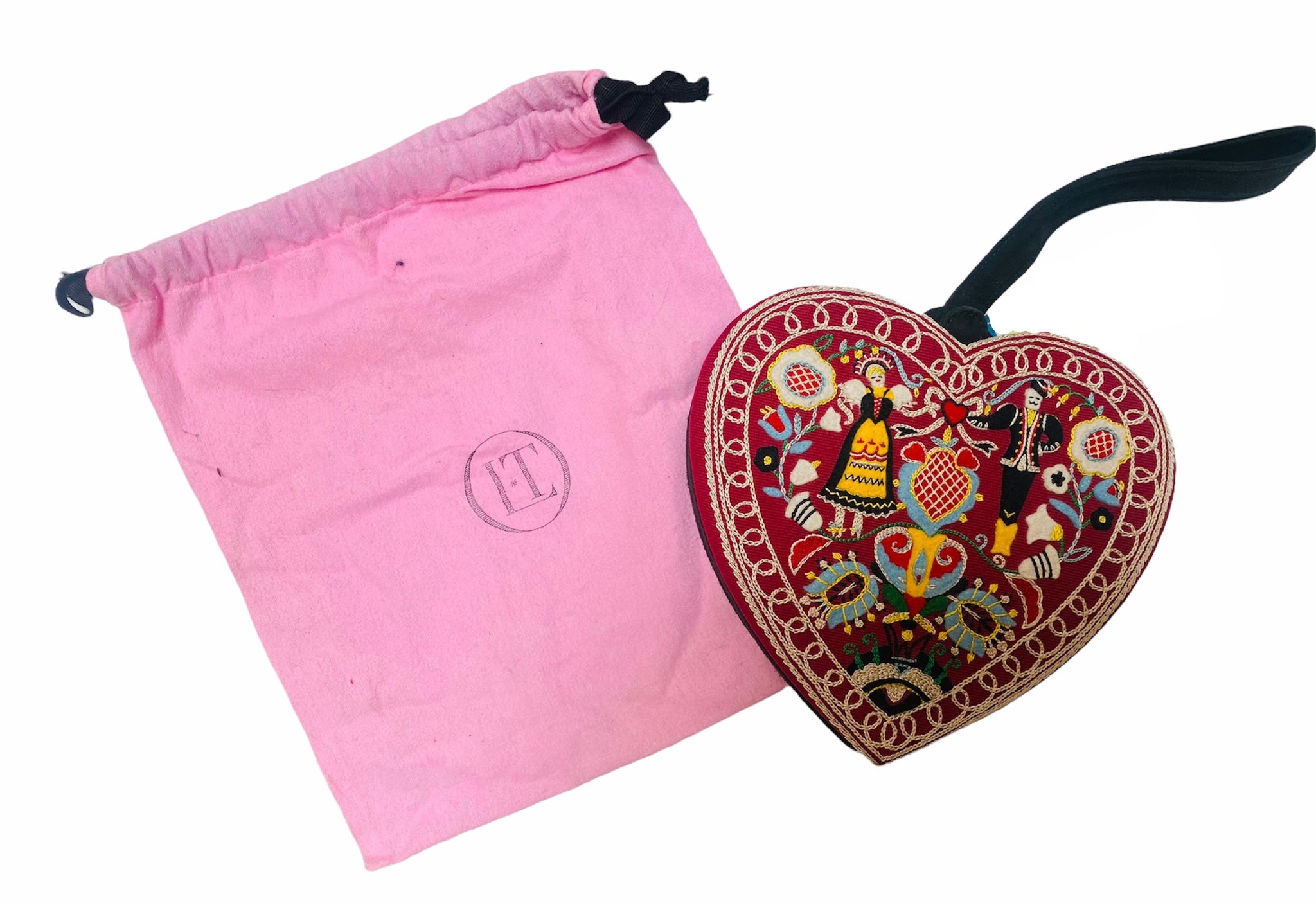 Olympia Le Tan Heart Shaped Embroidered Purse  DUSTBAG 3 of 4