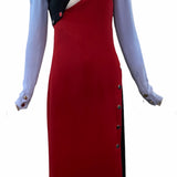 Versace Contemporary Color Block  Dress with Chrome Snaps FRONT 1 of 4