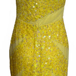  Lorena Sarbu Spectacular Yellow Sequin Red Carpet Gown BACK DETAIL 3 of 5