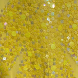  Lorena Sarbu Spectacular Yellow Sequin Red Carpet Gown DETAIL 4 of 5