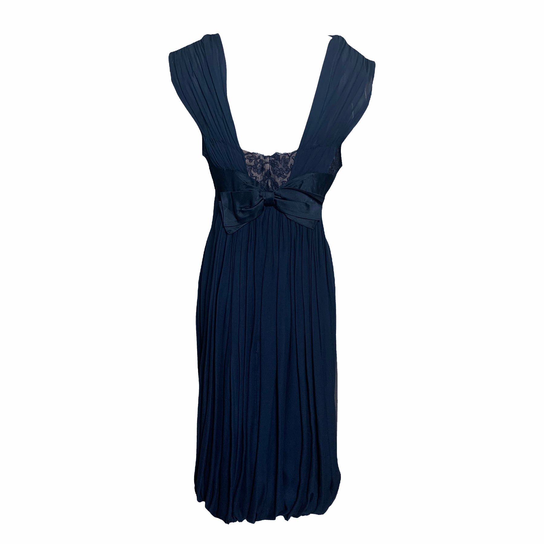 Oleg Cassini 1960's Attribution Royal Blue Chiffon Cocktail Dress THE WAY WE WORE Oleg Cassini 1960's Attribution Royal Blue Chiffon Cocktail Dress THE WAY WE WORE