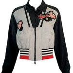  GUCCI Contemporary Bomber Style Jacket with Patches FRONT 1 of 6